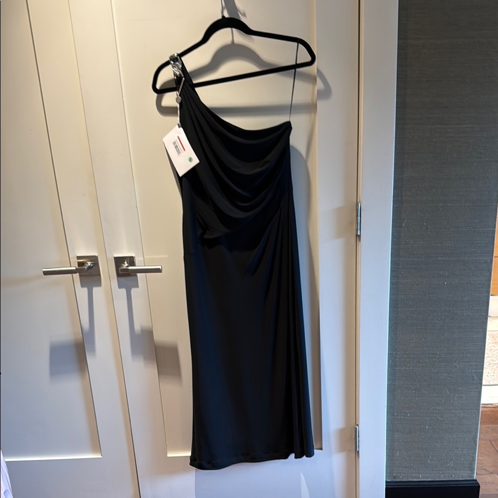 Ralph Lauren classic Black One-Shoulder Dress